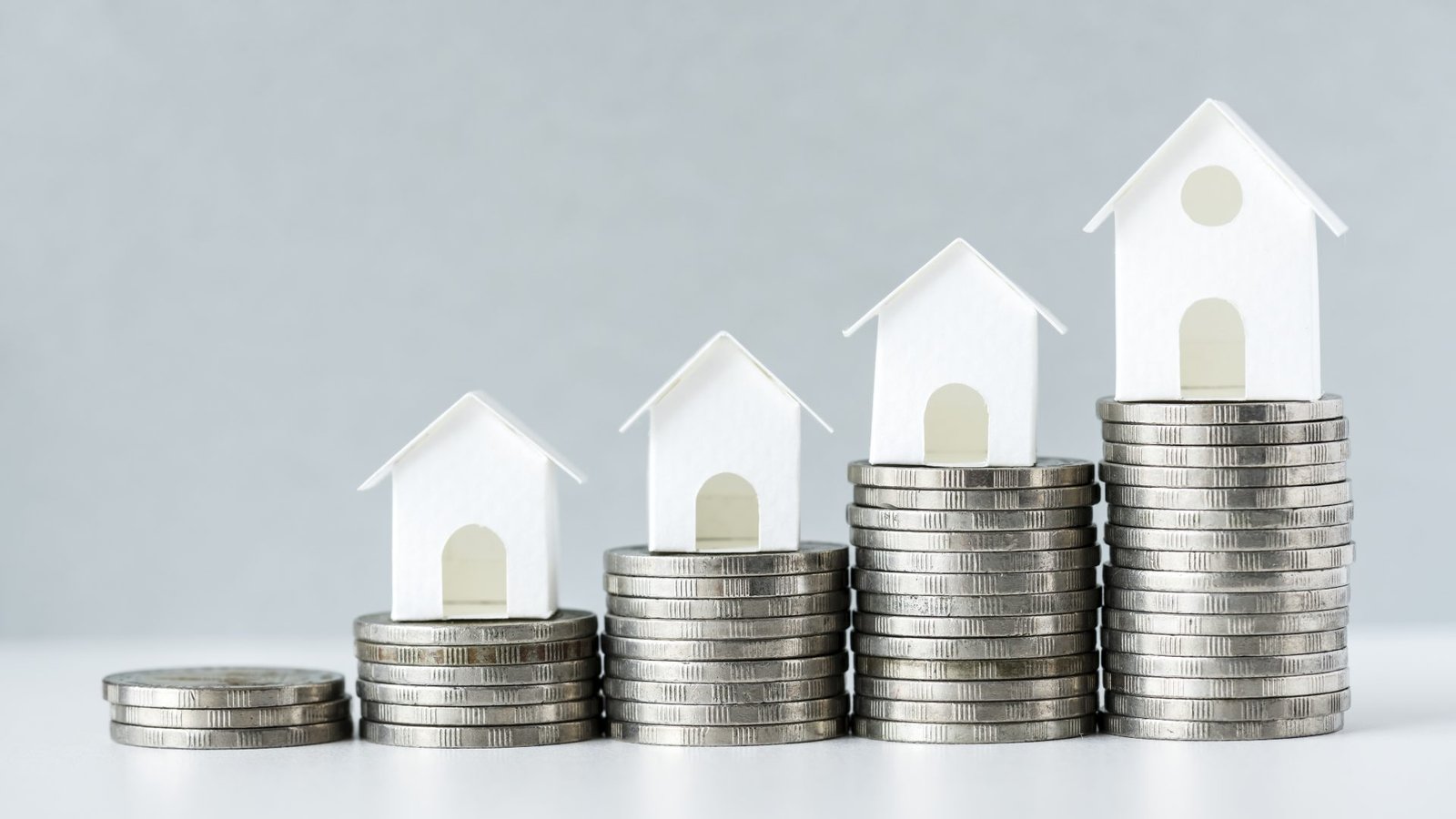 Macro shot of increase in mortgage rate concept