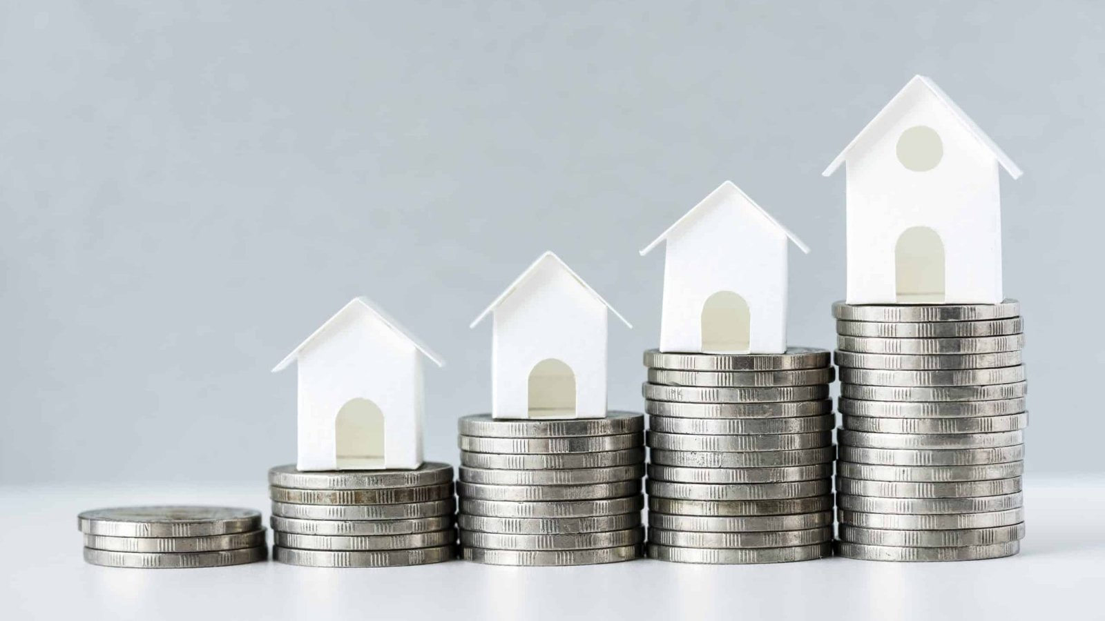 Macro shot of increase in mortgage rate concept